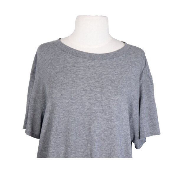 Lululemon Women's 8 Dark Gray T-Shirt Oversized Pullover Boat Neck Short Sleeve - Picture 2 of 6